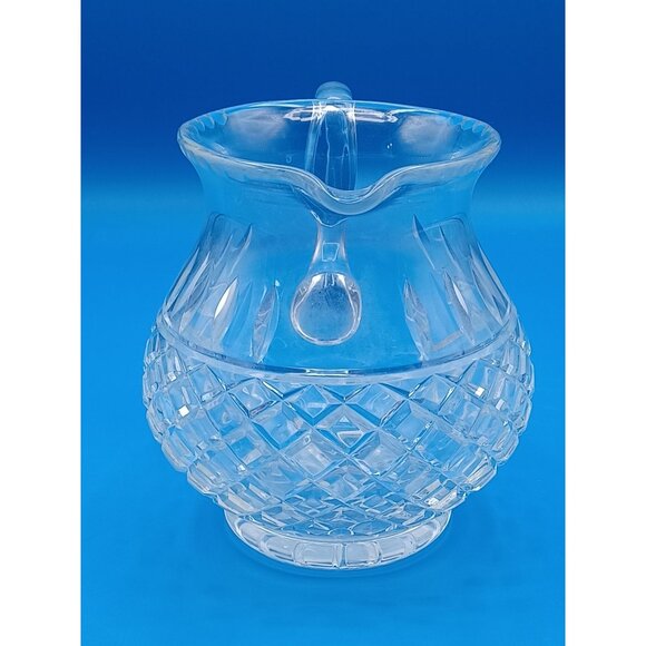 Vintage Waterford Lismore Diamond Cut Crystal Pitcher/Vase 32 Oz 6" Tall Elegant - Picture 14 of 16
